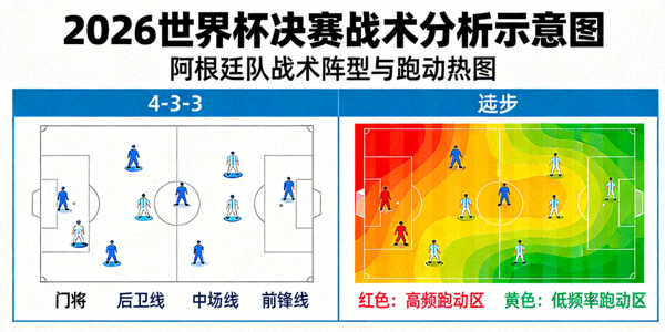 2026世界杯决赛战术分析示意图 - 阿根廷队战术阵型与跑动热图